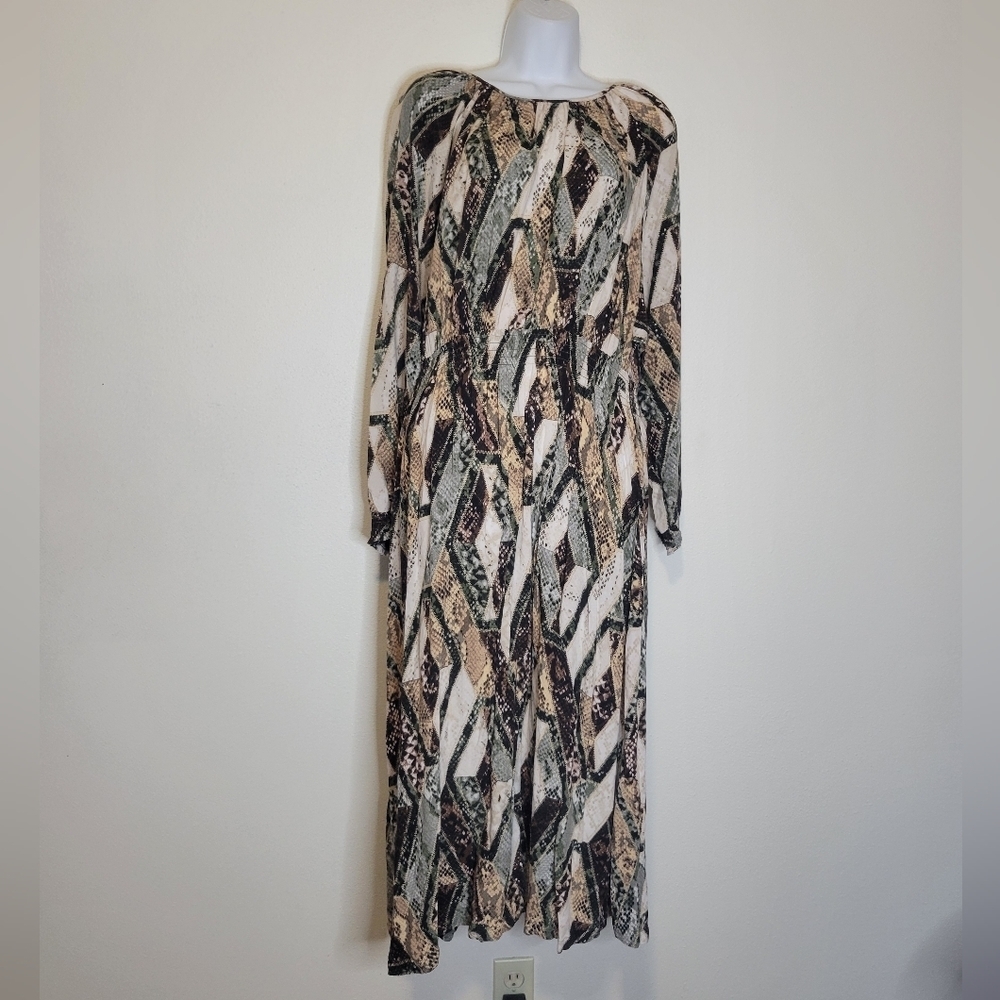 H&M Multicolor Long Sleeve Dress